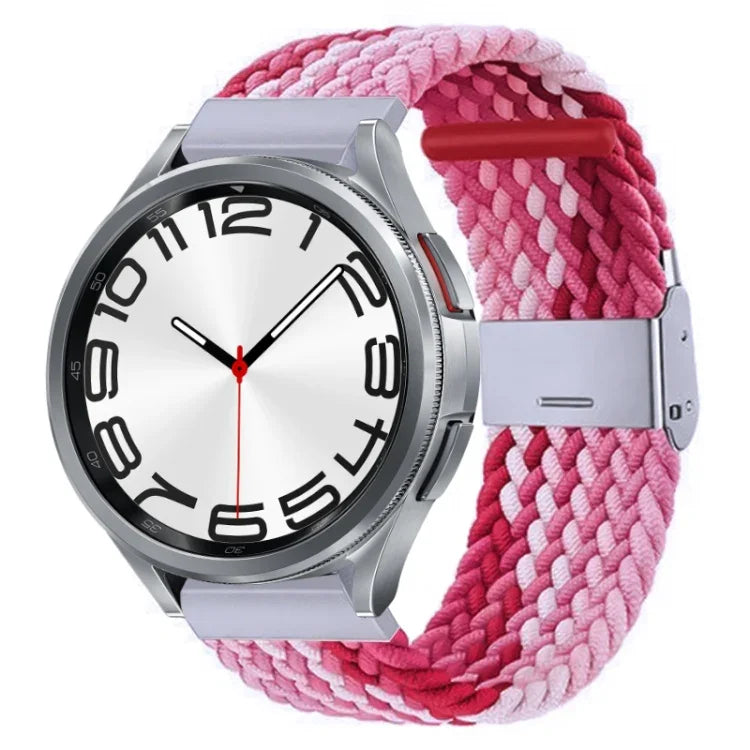 ナイロン編みメタルバックルウォッチバンド、Samsung Galaxy Watch 6 / 6 Classic用