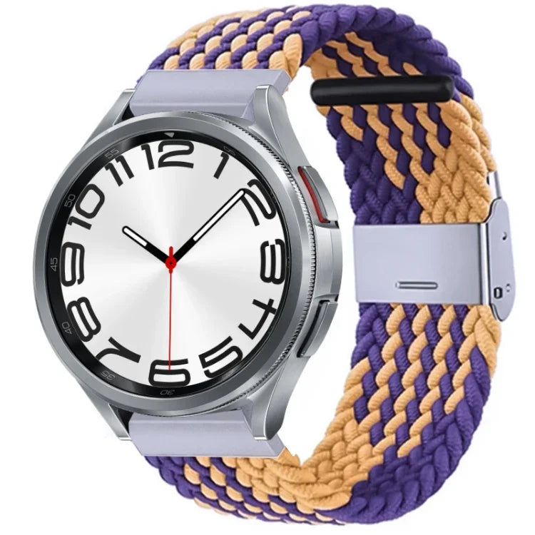 ナイロン編みメタルバックルウォッチバンド、Samsung Galaxy Watch 6 / 6 Classic用