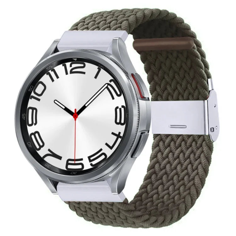 ナイロン編みメタルバックルウォッチバンド、Samsung Galaxy Watch 6 / 6 Classic用