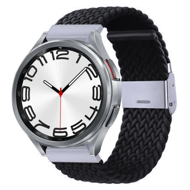 ナイロン編みメタルバックルウォッチバンド、Samsung Galaxy Watch 6 / 6 Classic用