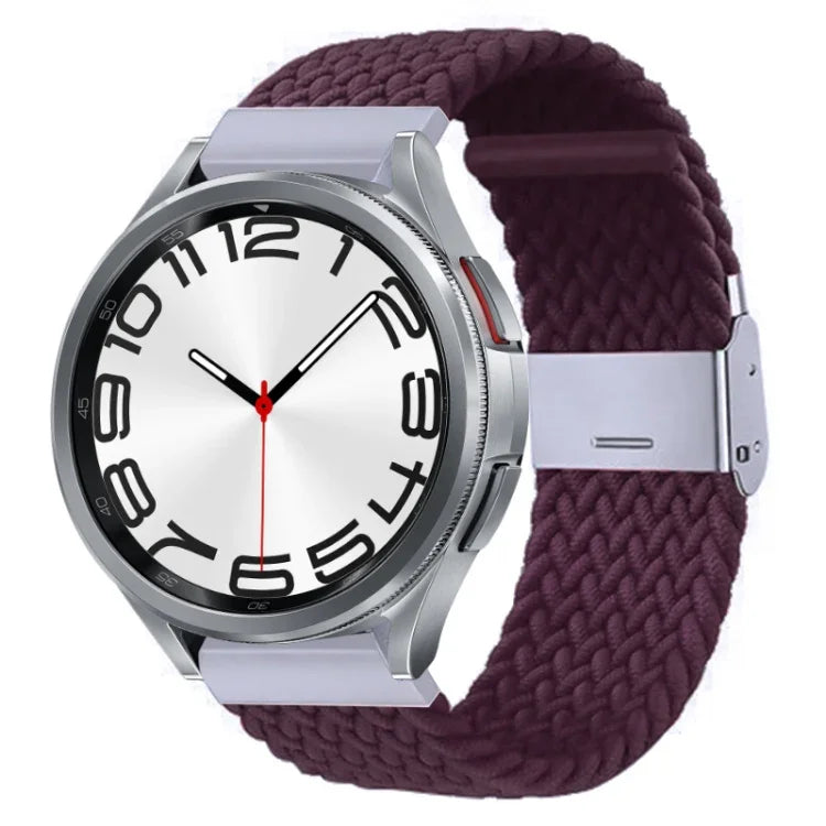 ナイロン編みメタルバックルウォッチバンド、Samsung Galaxy Watch 6 / 6 Classic用