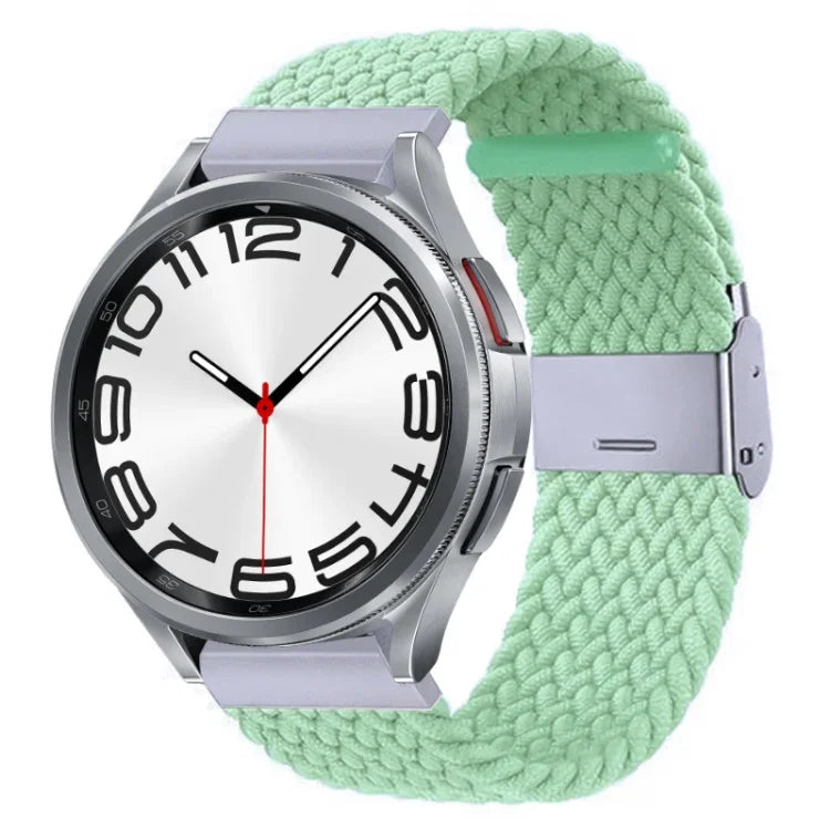ナイロン編みメタルバックルウォッチバンド、Samsung Galaxy Watch 6 / 6 Classic用