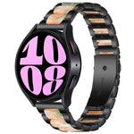 三連ビーズ樹脂メタルウォッチバンド、Samsung Galaxy Watch 6 / 6 Classic用