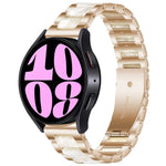 三連ビーズ樹脂メタルウォッチバンド、Samsung Galaxy Watch 6 / 6 Classic用
