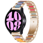 三連ビーズ樹脂メタルウォッチバンド、Samsung Galaxy Watch 6 / 6 Classic用