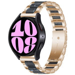 三連ビーズ樹脂メタルウォッチバンド、Samsung Galaxy Watch 6 / 6 Classic用