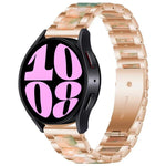 三連ビーズ樹脂メタルウォッチバンド、Samsung Galaxy Watch 6 / 6 Classic用