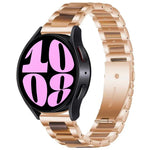 三連ビーズ樹脂メタルウォッチバンド、Samsung Galaxy Watch 6 / 6 Classic用