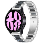 三連ビーズ樹脂メタルウォッチバンド、Samsung Galaxy Watch 6 / 6 Classic用