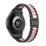 Three Bead Stainless Steel Watch Band, For Samsung Galaxy Watch 6 / 6 Classic