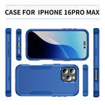通勤者用耐衝撃TPU＋PC電話ケース、iPhone 16 Pro Max用、iPhone 16 Pro用、iPhone 16 Plus用、iPhone 16用、iPhone 15 Pro Max用
