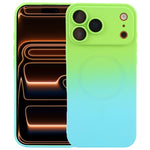 液体TPUシリコーングラデーションMagSafe電話ケース、iPhone 17e / 16e用、iPhone 17 Pro Max用、iPhone 17 Pro用、iPhone 17用、iPhone Air用、iPhone 16 Pro Max用、iPhone 16 Pro用、iPhone 16 Plus用