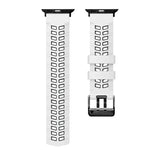 ツイル二重バックルシリコンウォッチバンド、Apple Watch SE 40mm用、Apple Watch SE 44mm用、Apple Watch Series 7 41mm用、Apple Watch Series 7 45mm用、Apple Watch Series 6 40mm用
