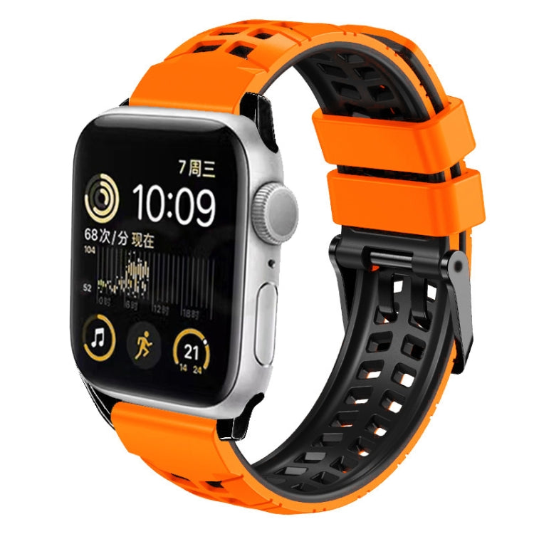 ツイル二重バックルシリコンウォッチバンド、Apple Watch Series 4 40mm用、Apple Watch Series 3 38mm用、Apple Watch 38mm用、Apple Watch Series 3 42mm用、Apple Watch Series 2 42mm用