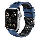 ツイル二重バックルシリコンウォッチバンド、Apple Watch Series 2 38mm用