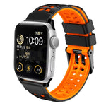 ツイル二重バックルシリコンウォッチバンド、Apple Watch Series 2 38mm用