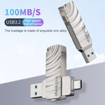 Lenovo Thinkplus MU232 USB 3.2 + USB-C / Type-C デュアルヘッドフラッシュドライブ 64GB 128GB 256GB