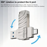 Lenovo Thinkplus MU232 USB 3.2 + USB-C / Type-C デュアルヘッドフラッシュドライブ 64GB 128GB 256GB