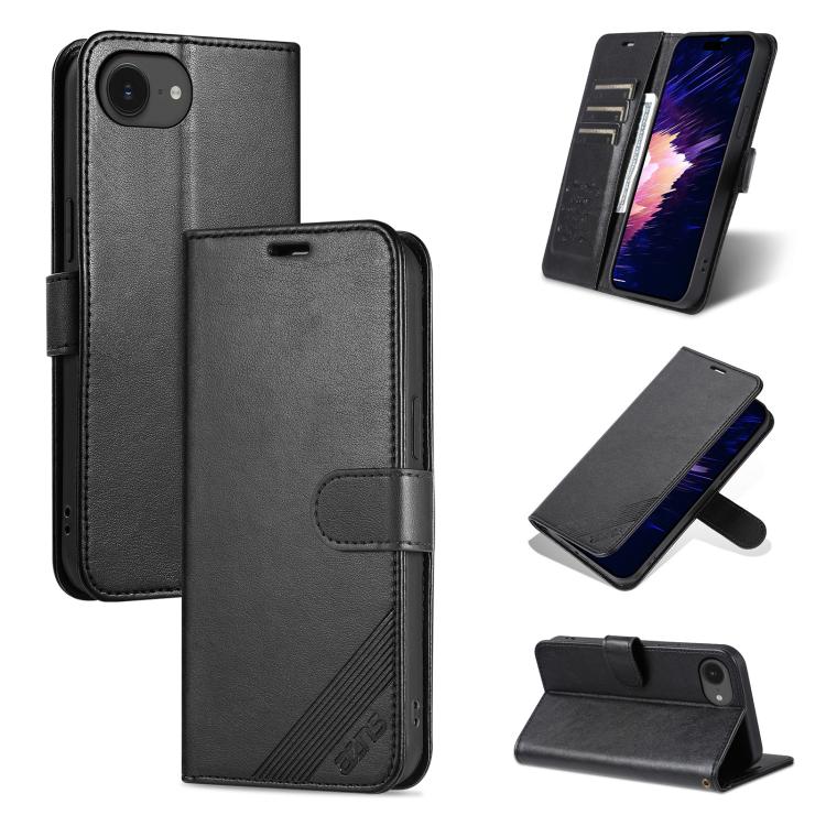 AZNSシープスキンテクスチャーフリップレザー電話ケース、iPhone 17e / 16e用、iPhone 17 Pro Max用、iPhone 17 Pro用、iPhone 17用、iPhone Air用、iPhone 16 Pro Max用、iPhone 16 Pro用、iPhone 15 Pro Max用、iPhone 15 Pro用、iPhone 15 Plus用