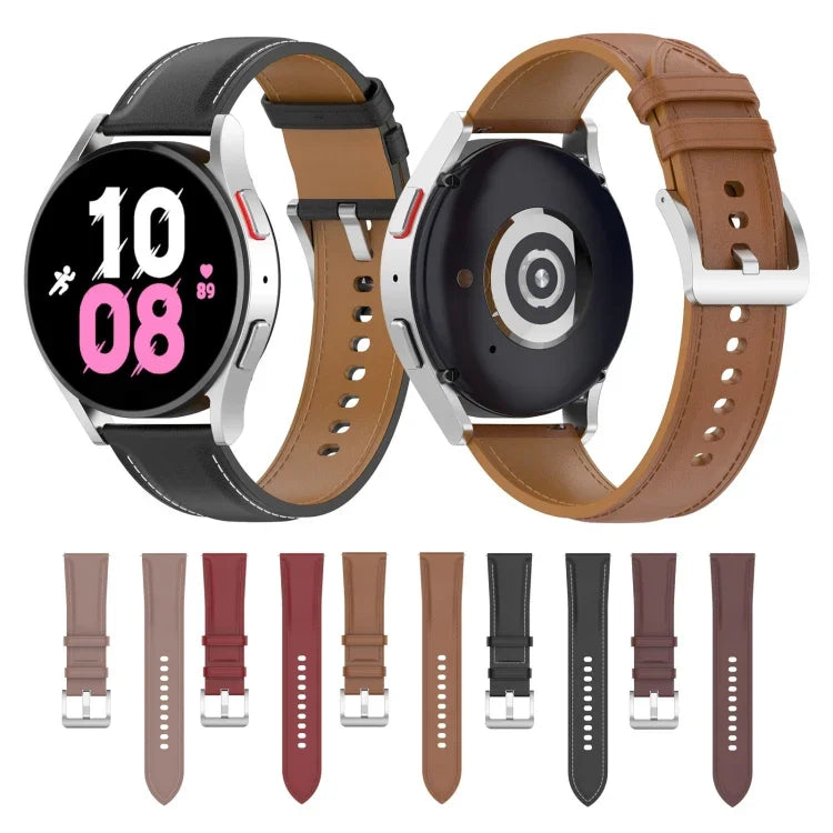 レザー交換用ウォッチバンド、Samsung Galaxy Watch 6 / 6 Classic用