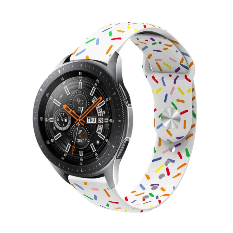 スポーツレインボードットシリコンウォッチバンド、Samsung Galaxy Watch 6 / 6 Classic用