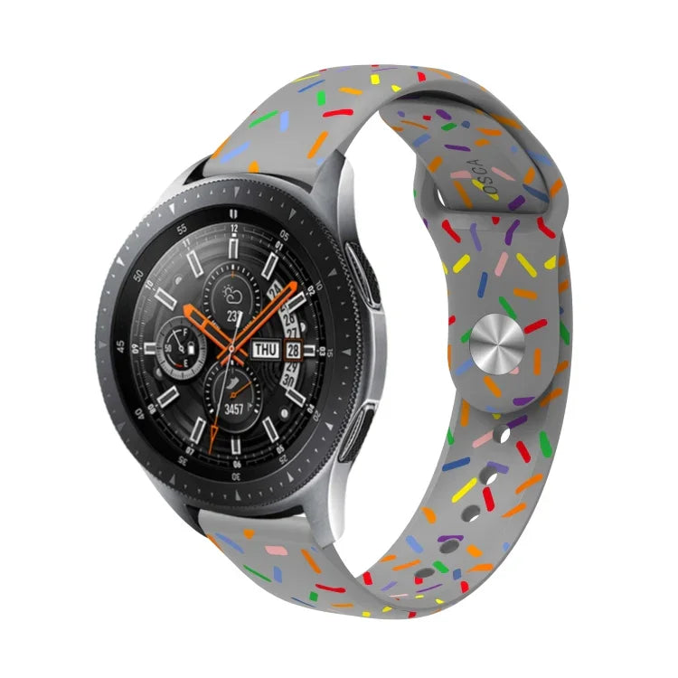 スポーツレインボードットシリコンウォッチバンド、Samsung Galaxy Watch 6 / 6 Classic用