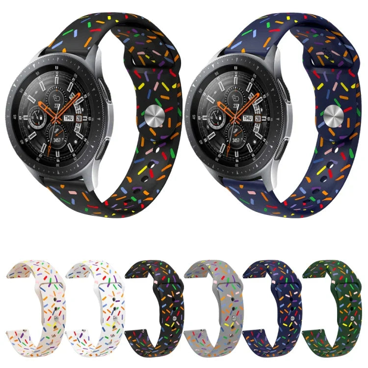 スポーツレインボードットシリコンウォッチバンド、Samsung Galaxy Watch 6 / 6 Classic用