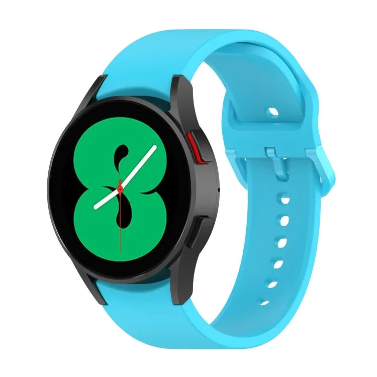Samsung Galaxy Watch 6 / 6 Classic用無地バックルシリコンウォッチバンド、Lサイズ、Sサイズ