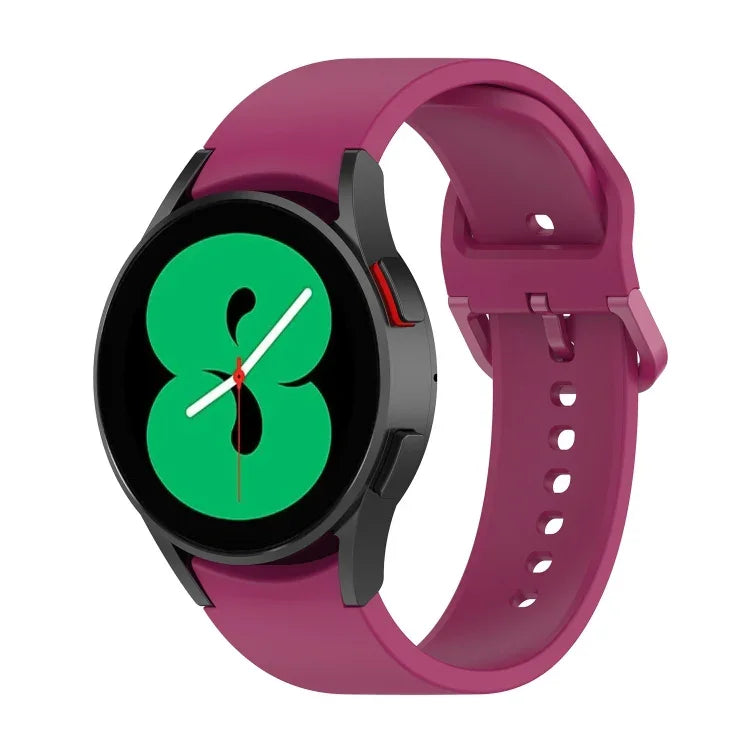 Samsung Galaxy Watch 6 / 6 Classic用無地バックルシリコンウォッチバンド、Lサイズ、Sサイズ