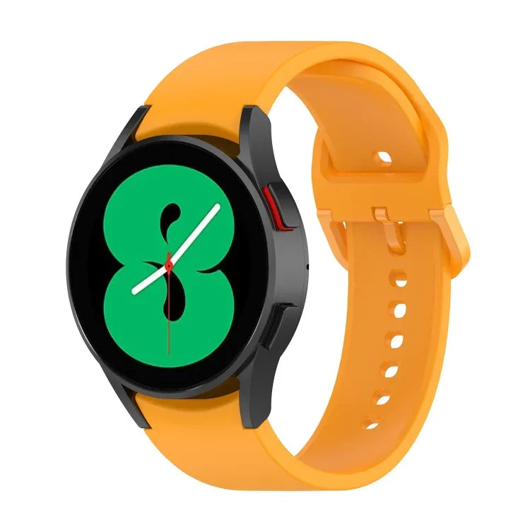 Samsung Galaxy Watch 6 / 6 Classic用無地バックルシリコンウォッチバンド、Lサイズ、Sサイズ