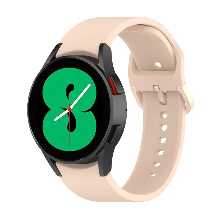 Samsung Galaxy Watch 6 / 6 Classic用無地バックルシリコンウォッチバンド、Lサイズ、Sサイズ