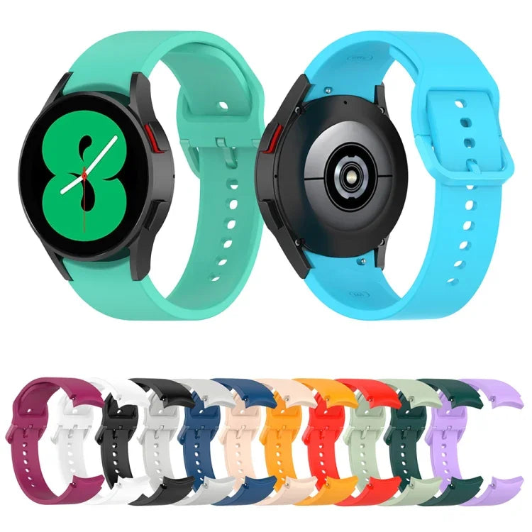 Samsung Galaxy Watch 6 / 6 Classic用無地バックルシリコンウォッチバンド、Lサイズ、Sサイズ