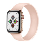 Apple Watch Series 5 & 4 40mm / 3 & 2 & 1 38mm用 単色伸縮シリコン交換用リストストラップウォッチバンド、サイズ:S 130mm, S 130mm, M 143mm, L 156mm