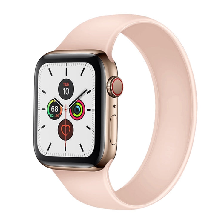 Apple Watch Series 5 & 4 40mm / 3 & 2 & 1 38mm用 単色伸縮シリコン交換用リストストラップウォッチバンド、サイズ:S 130mm, S 130mm, M 143mm, L 156mm
