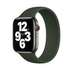 Apple Watch Series 5 & 4 40mm / 3 & 2 & 1 38mm用 単色伸縮シリコン交換用リストストラップウォッチバンド、サイズ:S 130mm, S 130mm, M 143mm, L 156mm
