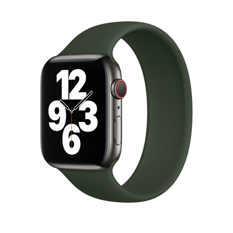 Apple Watch Series 5 & 4 40mm / 3 & 2 & 1 38mm用 単色伸縮シリコン交換用リストストラップウォッチバンド、サイズ:S 130mm, S 130mm, M 143mm, L 156mm