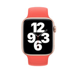 Apple Watch Series 5 & 4 40mm / 3 & 2 & 1 38mm用 単色伸縮シリコン交換用リストストラップウォッチバンド、サイズ:S 130mm, S 130mm, M 143mm, L 156mm