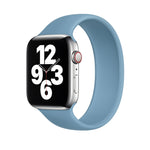 Apple Watch Series 5 & 4 40mm / 3 & 2 & 1 38mm用 単色伸縮シリコン交換用リストストラップウォッチバンド、サイズ:S 130mm, S 130mm, M 143mm, L 156mm