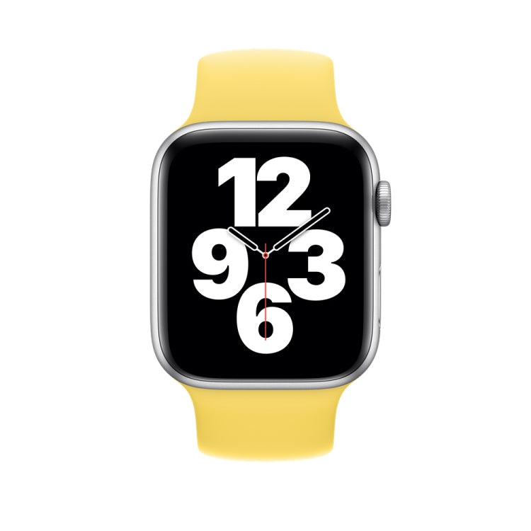 Apple Watch Series 5 & 4 40mm / 3 & 2 & 1 38mm用 単色伸縮シリコン交換用リストストラップウォッチバンド、サイズ:S 130mm, S 130mm, M 143mm, L 156mm