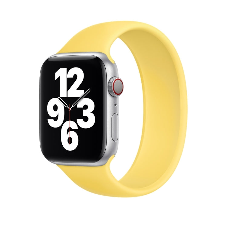 Apple Watch Series 5 & 4 40mm / 3 & 2 & 1 38mm用 単色伸縮シリコン交換用リストストラップウォッチバンド、サイズ:S 130mm, S 130mm, M 143mm, L 156mm