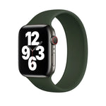 Apple Watch Series 8&7 41mm / SE 2&6&SE&5&4 40mm / 3&2&1 38mm用無地伸縮シリコンウォッチバンド サイズ:M 143mm (アクアブルー), サイズ:M 143mm