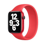 Apple Watch Series 8&7 41mm / SE 2&6&SE&5&4 40mm / 3&2&1 38mm用無地伸縮シリコンウォッチバンド サイズ:M 143mm (アクアブルー), サイズ:M 143mm