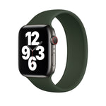 Apple Watch Series 8&7 41mm / SE 2&6&SE&5&4 40mm / 3&2&1 38mm用無地伸縮シリコンウォッチバンド サイズ:L 156mm, サイズ:L 156mm