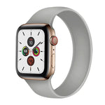 Apple Watch Series 5 & 4 44mm / 3 & 2 & 1 42mm 用 ソリッドカラー 弾性シリコン交換用リストストラップ、サイズ:S 130mm、S 130mm、サイズ:M 143mm、M 143mm、サイズ:L 156mm、L 156mm