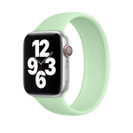 Apple Watch Series 5 & 4 44mm / 3 & 2 & 1 42mm 用 ソリッドカラー 弾性シリコン交換用リストストラップ、サイズ:S 130mm、S 130mm、サイズ:M 143mm、M 143mm、サイズ:L 156mm、L 156mm