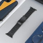 五珠亀バックル チタンステンレス製ウォッチバンド、Apple Watch Ultra 49mm用、Apple Watch SE 2023 44mm用、Apple Watch Ultra 2 49mm用、Apple Watch Series 9 45mm用、Apple Watch SE 2022 44mm用、Apple Watch Series 8 45mm用、Apple Watch SE 4用...