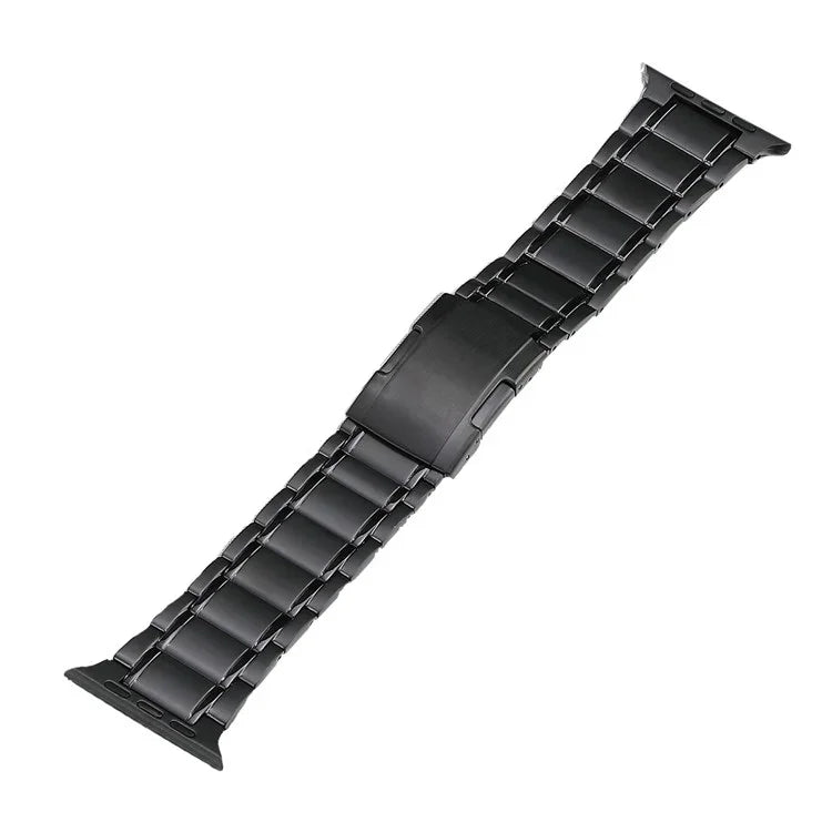 五珠亀バックル チタンステンレス製ウォッチバンド、Apple Watch Ultra 49mm用、Apple Watch SE 2023 44mm用、Apple Watch Ultra 2 49mm用、Apple Watch Series 9 45mm用、Apple Watch SE 2022 44mm用、Apple Watch Series 8 45mm用、Apple Watch SE 4用...
