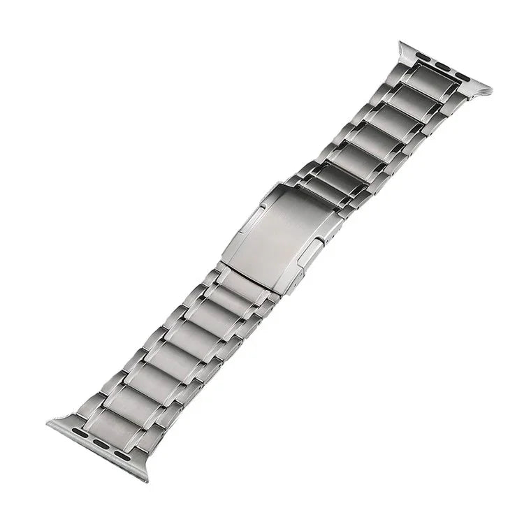 五珠亀バックル チタンステンレス製ウォッチバンド、Apple Watch Ultra 49mm用、Apple Watch SE 2023 44mm用、Apple Watch Ultra 2 49mm用、Apple Watch Series 9 45mm用、Apple Watch SE 2022 44mm用、Apple Watch Series 8 45mm用、Apple Watch SE 4用...