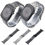五珠チタン鋼ウォッチバンド、Apple Watch Ultra 49mm用、Apple Watch SE 2023 44mm用、Apple Watch SE 2023 40mm用、Apple Watch Ultra 2 49mm用、Apple Watch Series 9 45mm用、Apple Watch SE 2022 40mm用、Apple Watch SE 2022 44mm用