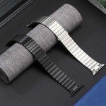 Flat Buckle Stainless Steel Watch Band, For Apple Watch SE 2023 44mm, For Apple Watch Ultra 49mm, For Apple Watch SE 2023 40mm, For Apple Watch Ultra 2 49mm, For Apple Watch SE 2022 40mm, For Apple Watch Series 9 45mm, For Apple Watch SE 2022 44mm     ...